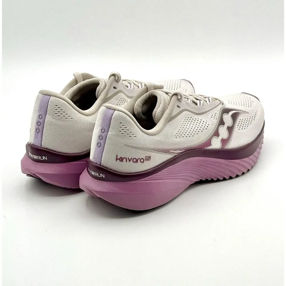 Saucony Kinvara 15 Purple Grey Running Shoes Women's Size 8 - S10967-240 - VGC